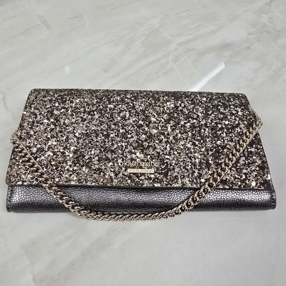 Kate Spade Sparkle Evening Clutch And Card Holder - Picture 8 of 11